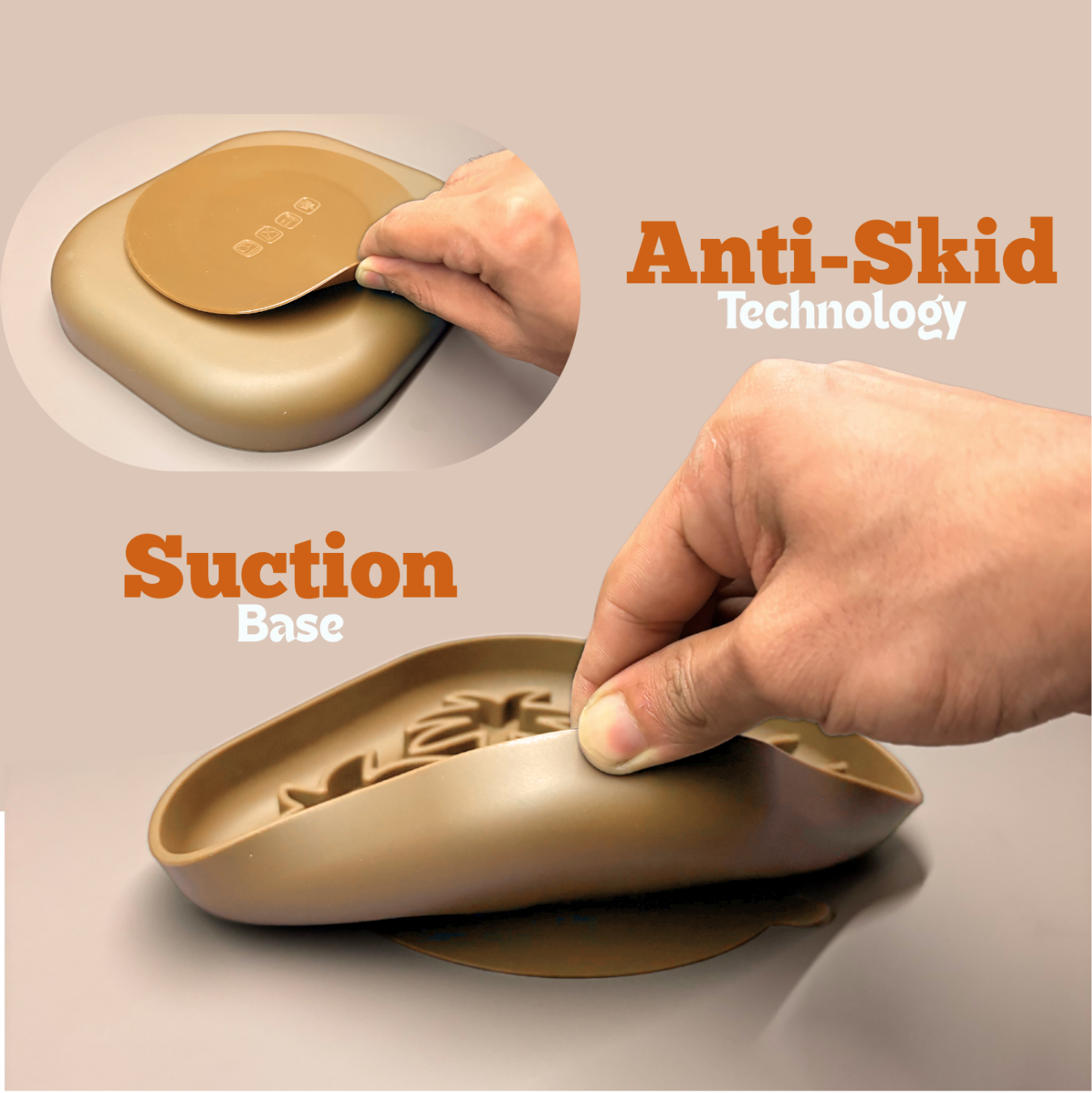 Digestive Balance Plate - Woof Think - Level 2 - Sand Beige