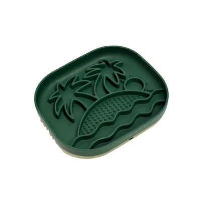 Calm Eating Plate- Woof Start - Level 1 - Forest Green