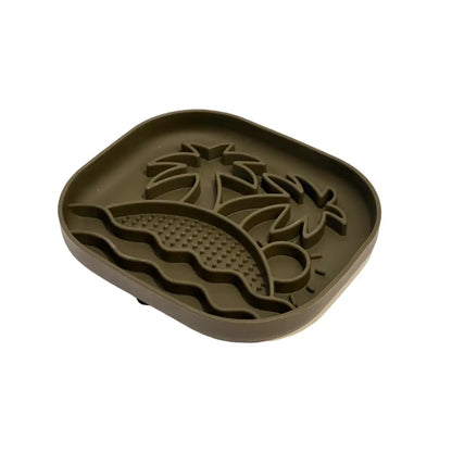 Calm Eating Plate- Woof Start - Level 1 - Sand Beige