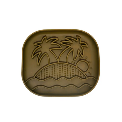 Calm Eating Plate- Woof Start - Level 1 - Sand Beige