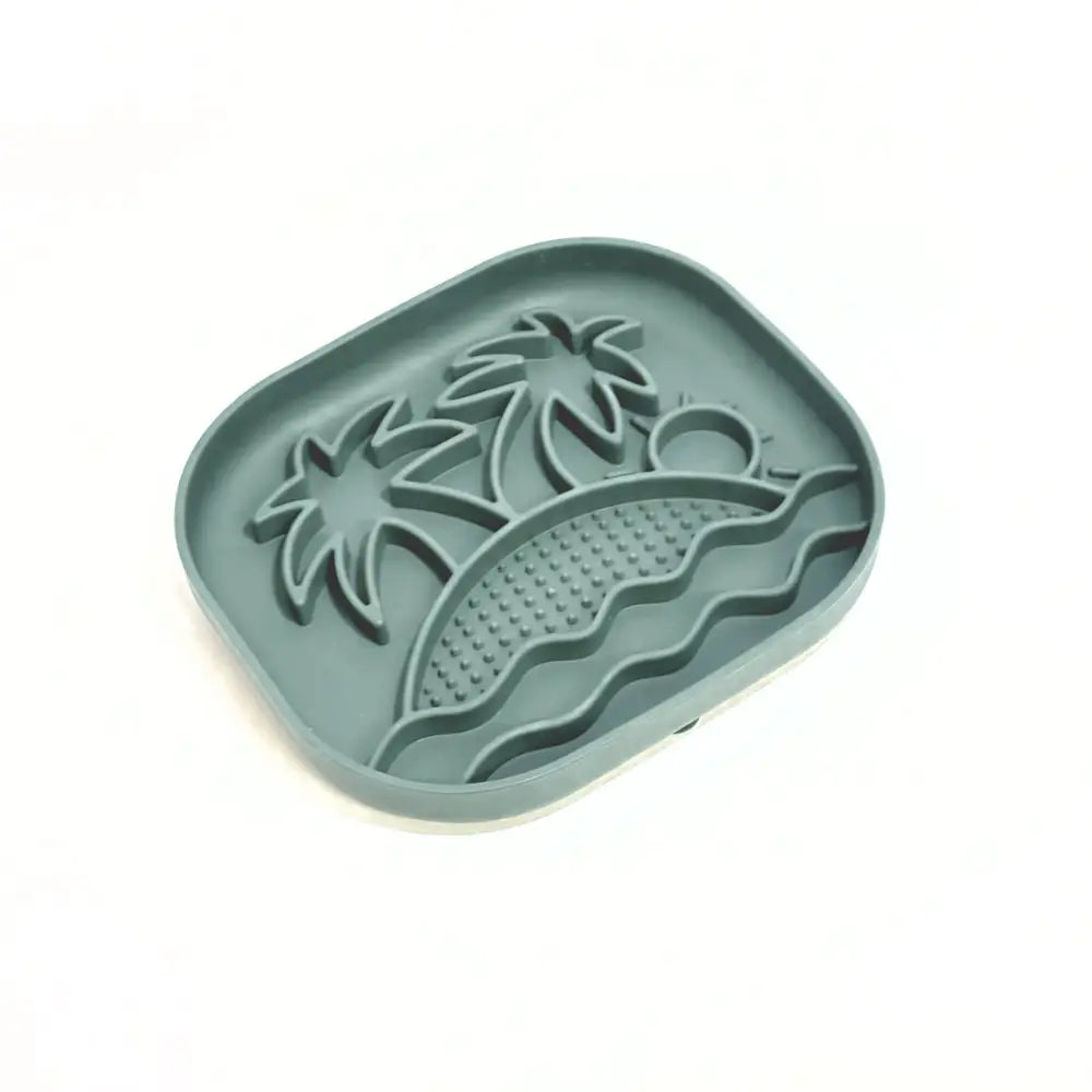 Calm Eating Plate- Woof Start - Level 1  - Sky Blue