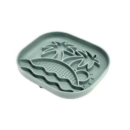 Calm Eating Plate- Woof Start - Level 1  - Sky Blue