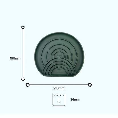 Digestive Balance Plate - Woof Think - Level 2 - Forest Green